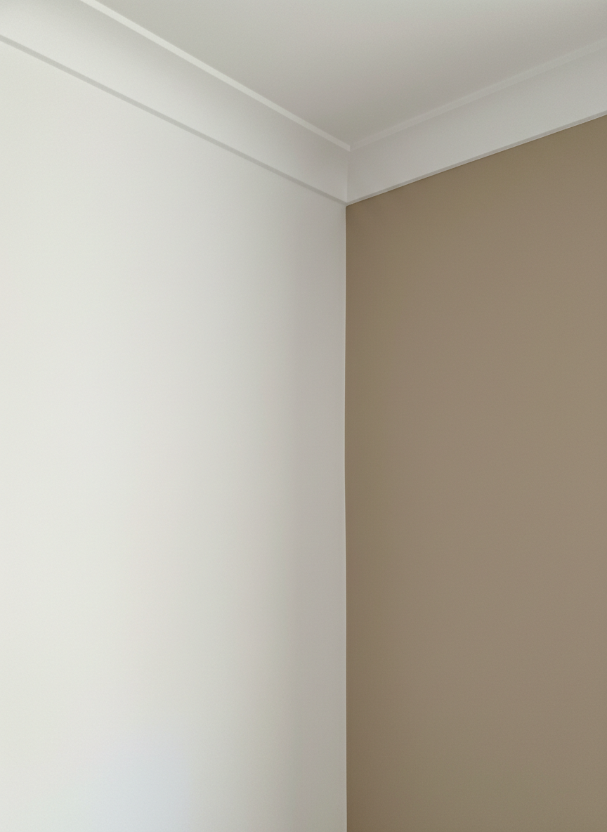 Acabado profesional en proyecto reciente de pintura interior en Madrid.